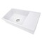 Nantucket Sinks 36 Inch Italian Farmhouse Fireclay Sink with Built-In Drainboard FCFS36-DB - alternate 5